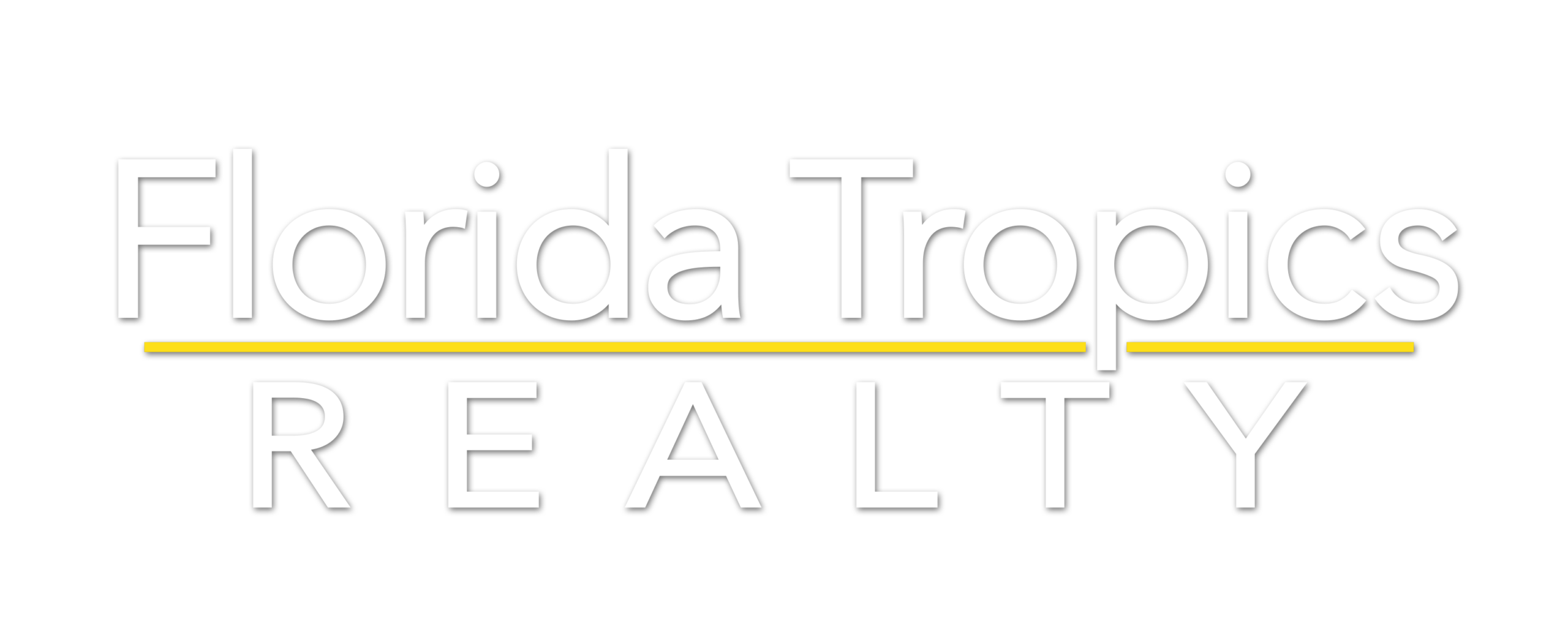 Florida Tropics Realty - White lettering